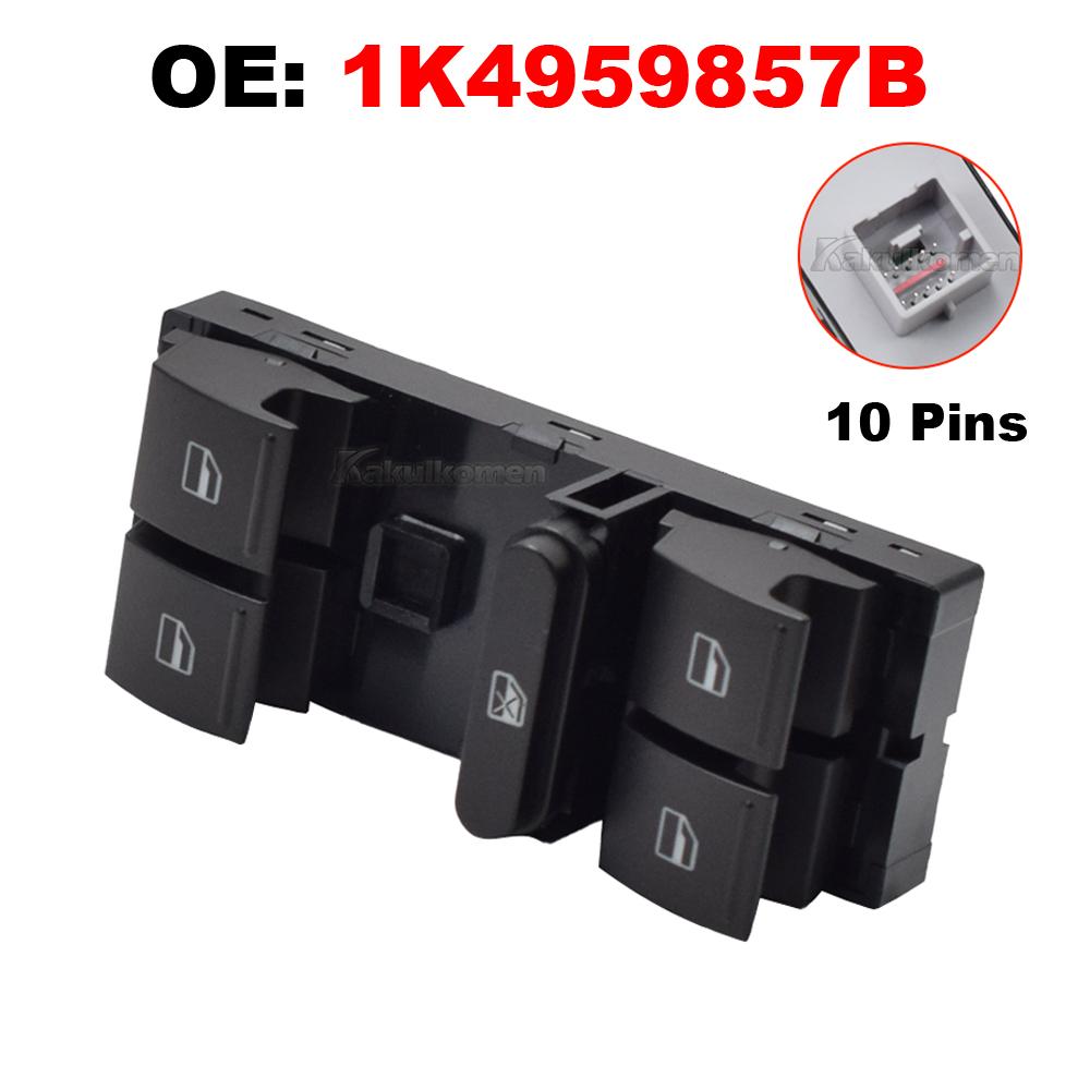 

Five button Window Switch Button For VW AMAROK Golf 5 6 Plus Jetta Tiguan Touran Passat B6 B7 Polo 6R OE 1K4959857B 1K4 959 857B 1K4959857B