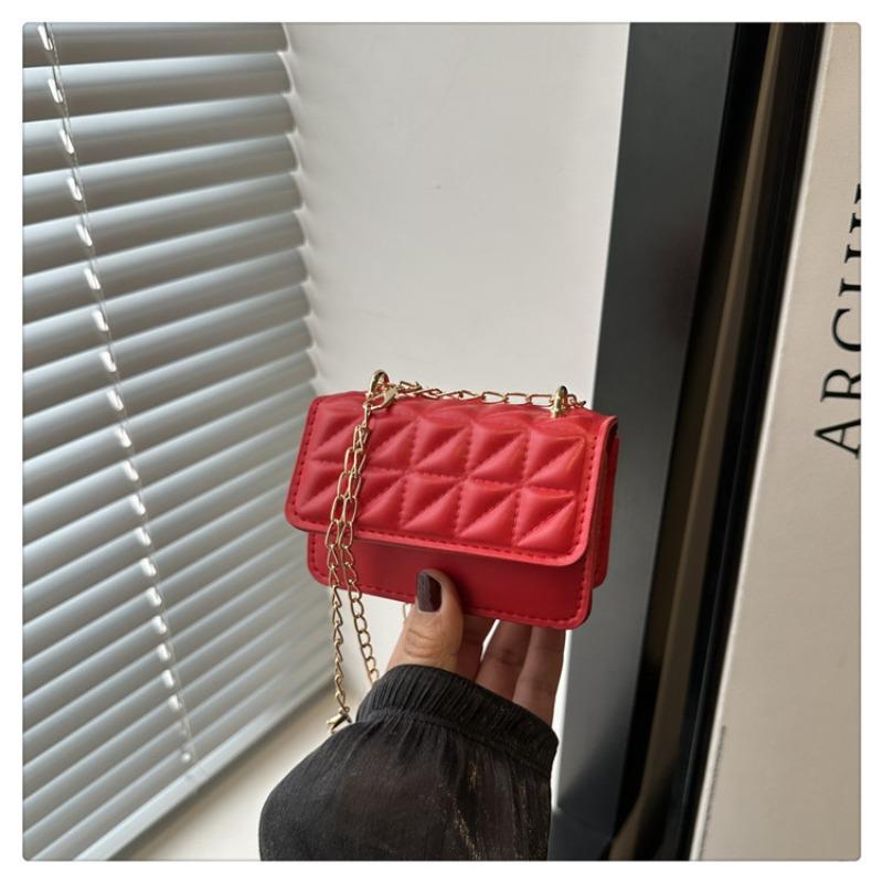 Simple Bag Women's New Popular Fashion Simple Shoulder Bag Casual Commuter Bag Small Square Bag