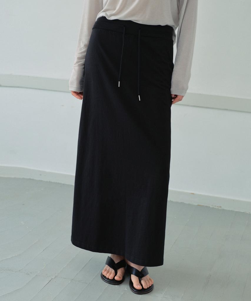 Wednesday Oasis For Woman Silket Basic Long Skirt_Black(Wb6Sk03)