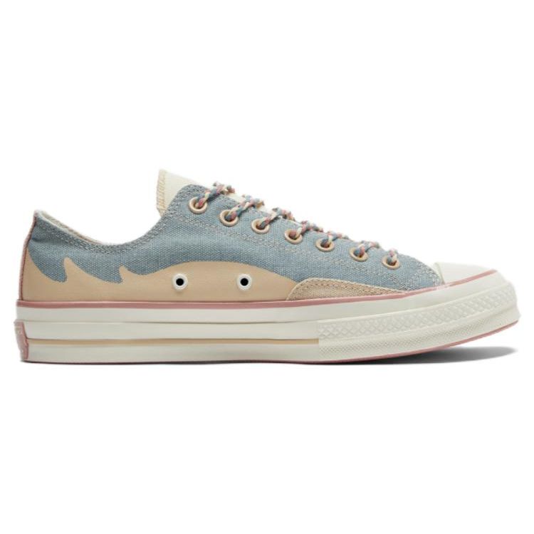 Converse 1970s Trendy Color Block Low Top Canvas Shoes Unisex Sneakers Light-Blue Beige A06802C