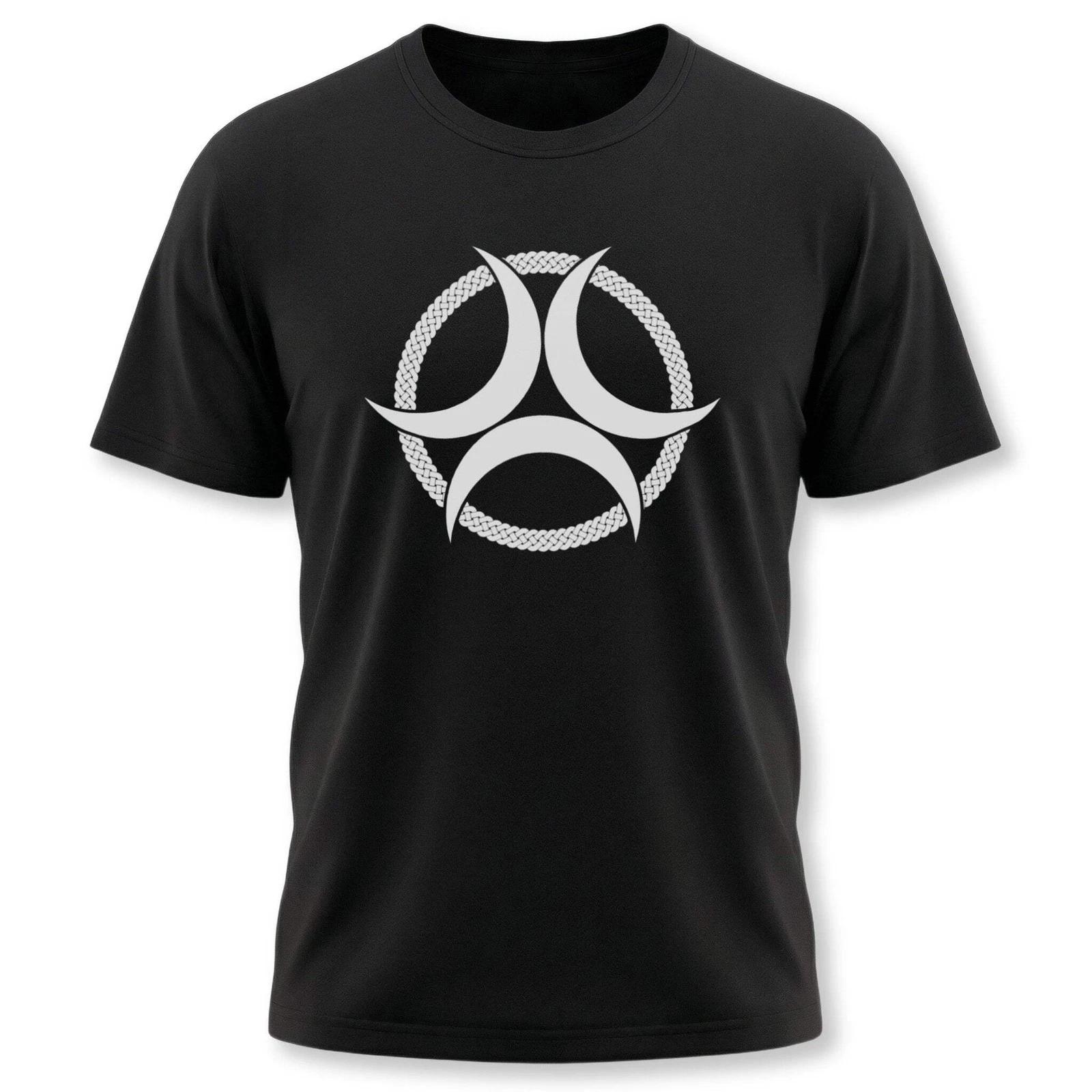 Celtic Triple Moon Goddess With Knotwork T-Shirt | Unisex Graphic Tee Shirt XL