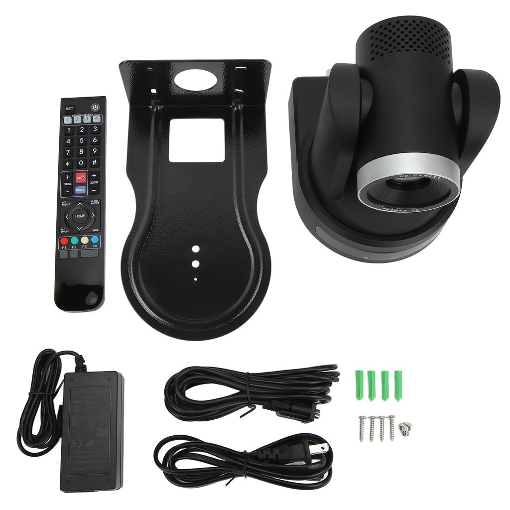 HD 1080P Video Camera PTZ Conference Room Camera 4 Control Methods Omnidirectional Shooting Stable Rotation for Live
