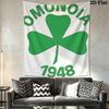 AC Omonia logo Wall Hanging Printed Fabric Blanket Decorative Tapestries for Bedroom Living Room Home Decor
