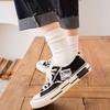 Fashion Trendy Thick Retro Korean Style Socks Women Wool Socks Cotton Middle Tube Hosiery