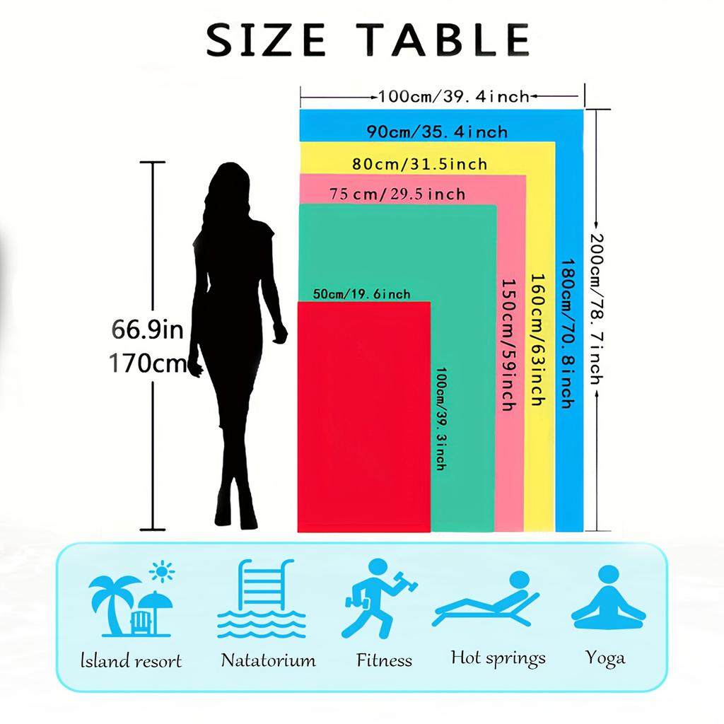 Personalized Beach Towel Custom Name/Logo Words Microfiber Towel Thin Quick Dry Absorbent for Beach Swimming Yoga Bath Sports