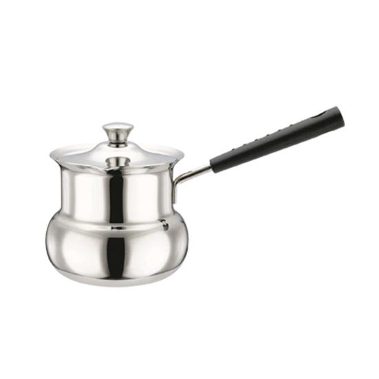 Yousheng Coffee Pot Stainless Steel Milk Warmer with Cool Handle Small Saucepan for Butter Melting And Sauces Portable Espresso Maker for Home