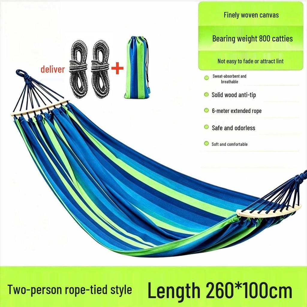 Portable Anti-Rollover Hammock for Camping - Adult/Child Wilderness Nap