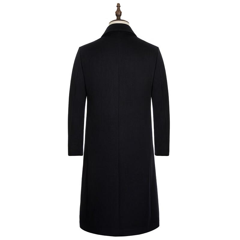 Men's 100% Wool Business Mid-length Overcoat