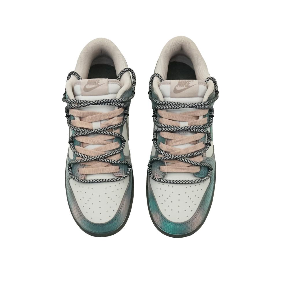 Nike Dunk Leather Low top Skateboard Shoes Unisex Cyan HV6932-299(Team-1322-)