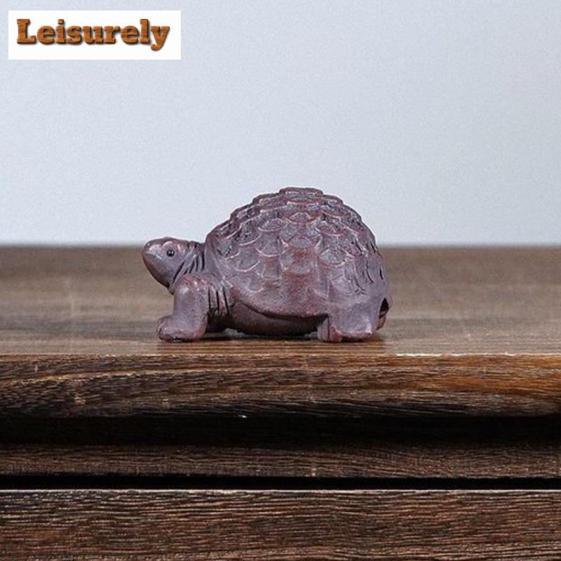 Yixing Lila Ton Reichtum Schildkröte Te Haustier Antike Teespielzeug Teefigur Spielzeug Teestatue Ornamente Kann für Tee aufgezogen werden
