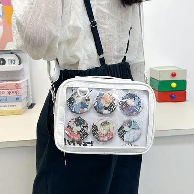 Akademie-Stil, hochwertige transparente Schmerztasche, Umhängetasche, Soft Girl Girl, Schultasche mit großer Kapazität für Bar-Hirse-Klasse