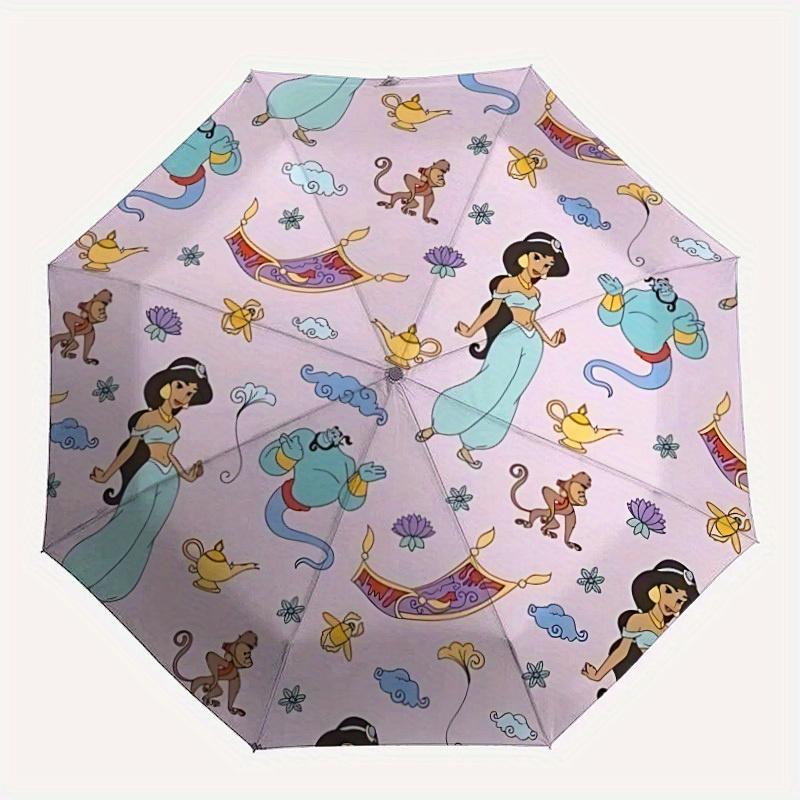 

1pc JasmineDesign Automatic Opening/Closing Folding Umbrella with 8 Iron Ribs, Portable Sunshade for Men and Women y250724023