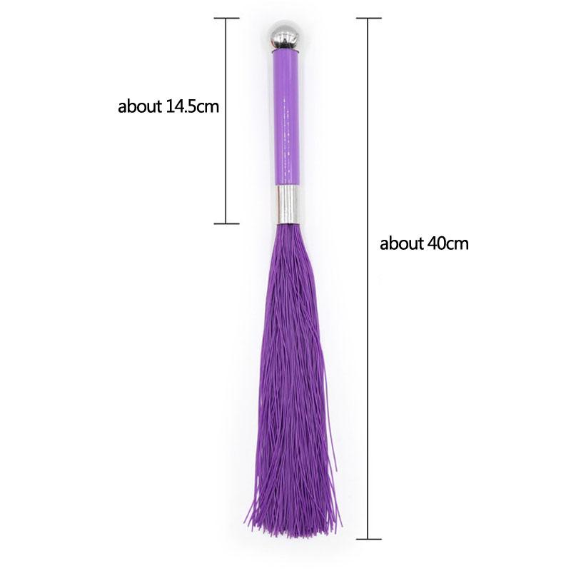 Silicone Tassel Whip Adult Games Bdsm Bondage Spanking Slave Restraints Cosplay Erotic Flogger