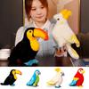 Colorful Parrot Plush Toy Pillow Wholesale Gift With Logo Cartoon Animal Decorative Ornament 25cm 0.2kg
