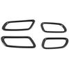 ABLZ-Inner Door Handle Bowl Cover Sticker Trim For Dodge Durango   Car Accessories, ABS Carbon Fiber