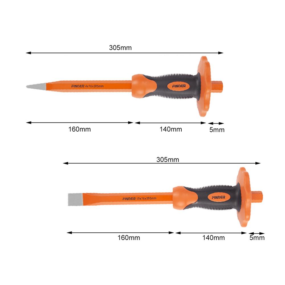High Quality Masonry Chisel Premium Cement Chisel With Hand Protection For Concrete Breaker