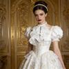 Decorative Jabot Collar Costume Accessory Neckpiece Lace Ruff Collar for Dramatic Outfit Formal Occasion Photography