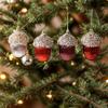Christmas Christmas Decorations Shining Christmas Tree Decorations Christmas Atmosphere Candy Shape Christmas Ornaments 4PCS/Set