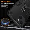 Für iPhone 15 Hülle Drehbarer Ständer PC+TPU Fallschutz Handyhülle