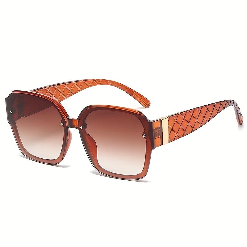 Non-polarized Classics Large Frame Square Sun Glasses Female Outdoor Sunglasses Retro Mesh Leg Gradient Glasses