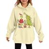 Children's Fashionable Casual Long-sleeved Loose Christmas Print Pullover Hooded Sweatshirt