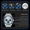 OLEVS 6756 Original Automatic Mechanical Watches Top Luxury Brand Stainless Steel Moon Phase Calendar Luxury Business Man Watch