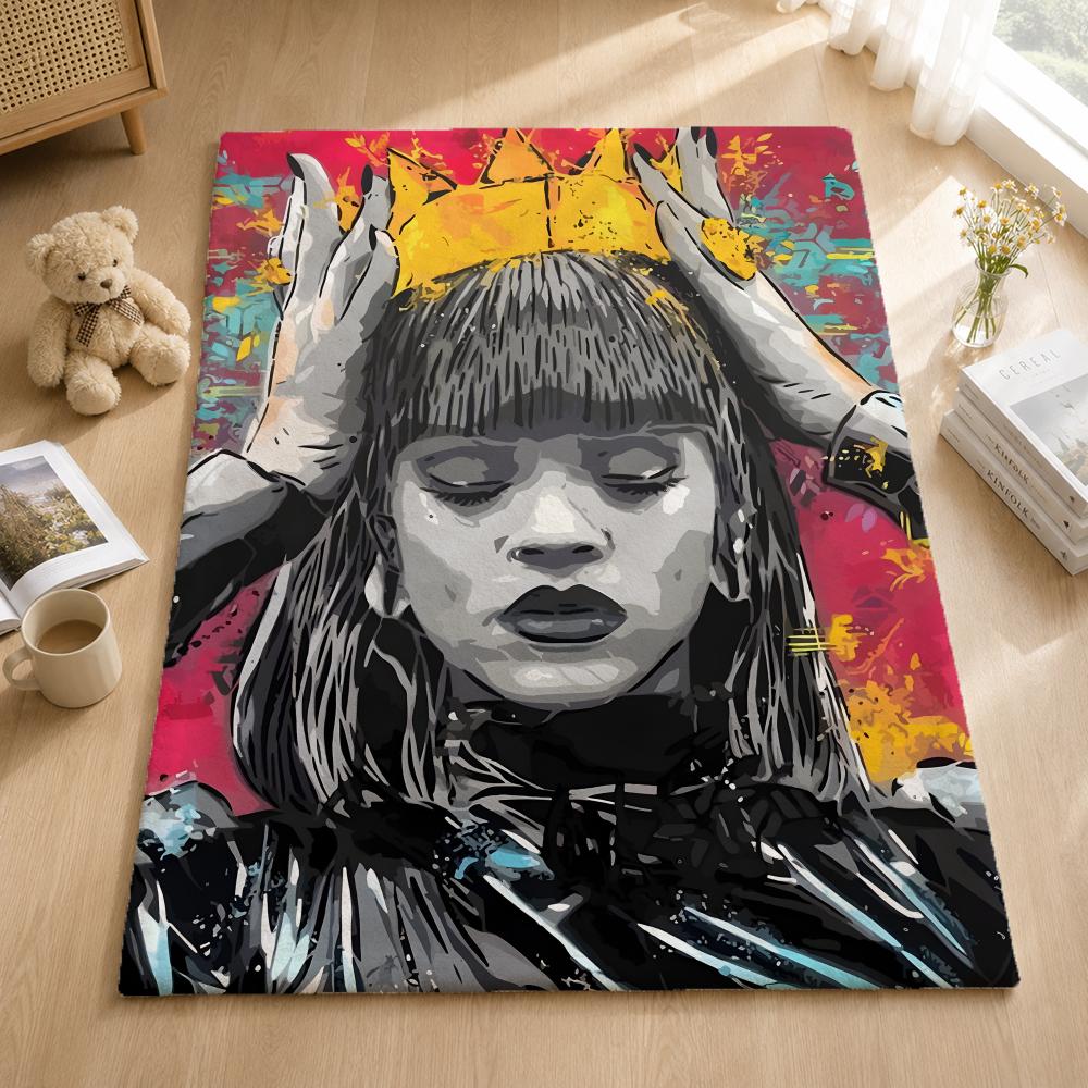 Music R-Rihanna Throw Blankets Soft Warm Flannel Blanket Bedding for Bed Living Room Home Sofa