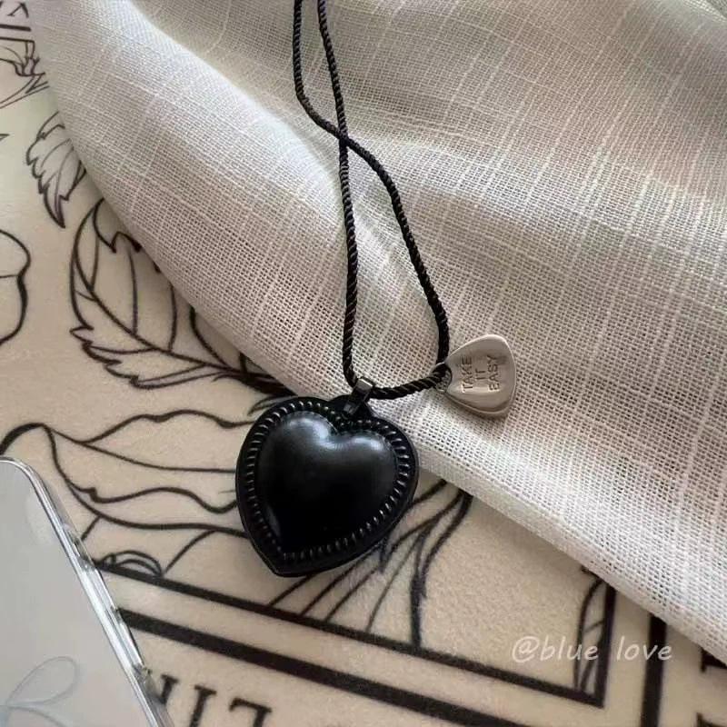 Ins Blogger Denim Love String Necklace New Fashion Trend Sweater Chain Niche Simple Neck Chain Women