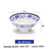 Zhebu Melamine Blue and White Porcelain Style Noodle Bowl