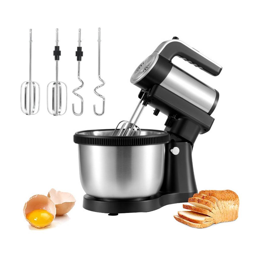 1000W 5 Speed Stand Mixer Stainless Steel Bowl Mixing Baking Kitchen Cooking Hand Blender 4L
