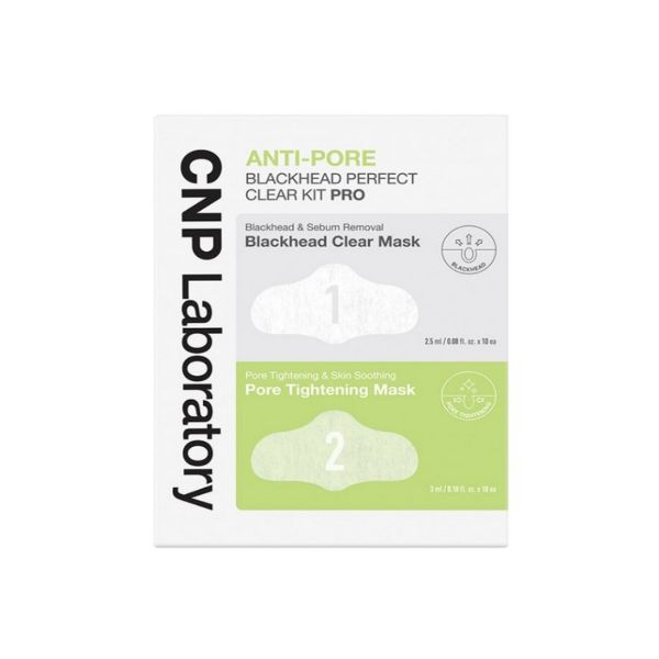 CNP Laboratory Anti-Pore Blackhead Perfect Clear Kit Pro Deep Pore Nose Pack 10 Sheets