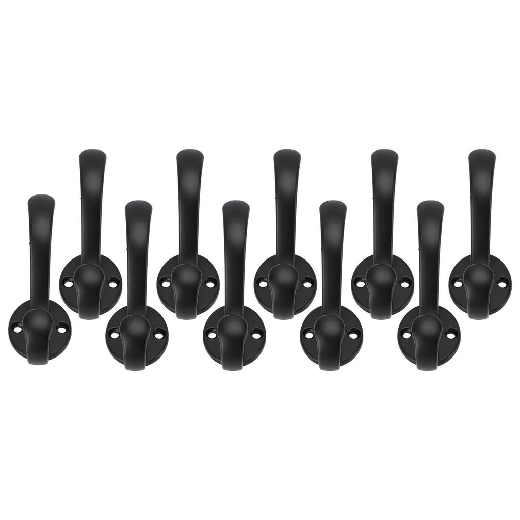 10 Set Coat Hooks Metal Water Proof Heavy Duty Wall Hook for Entryway Bedrooms Bathrooms Kitchens