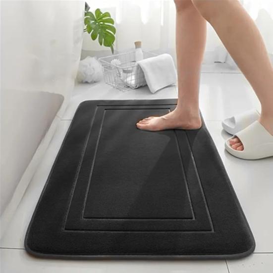 Tappetino Antiscivolo Per Vasca Da Bagno - 24x40 Cm, Colore Nero, Tappeto Doccia Per Sicurezza