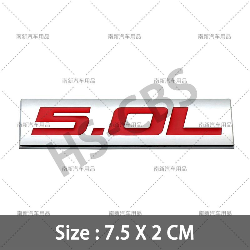 fsbn3 3D Metal 4.0L 4.6L 4.7L 5.0L 5.3L 5.7L Car Rear Trunk Emblem Badge For Jepp Dodge  Volvo Ford Cadillac Chevrolet  Honda Toyota