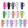 40oz Glitter Blank Sublimation Shimmer Holographic Rainbow Tumbler Insulated Mug With Handle Car Handle Cup