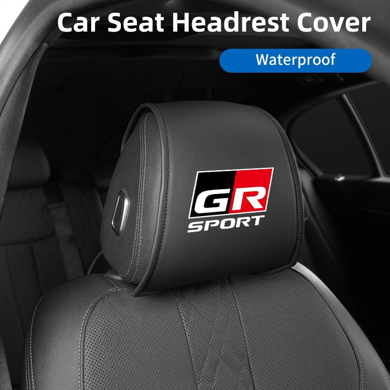 Car Seat Headrest Protector Cover Storage Neck Pillowcase For Toyota Yaris RAV4 CHR Corolla Prius Auris Land Cruiser Accessories