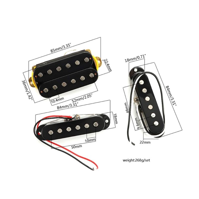 Electric Guitar Pickup Ceremic Magnet Neck Middle Bridge Single Coil Pickups & Screws Electric Guitar Parts Replacements