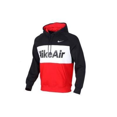 Nike Alphabet Logo Print Fleece Hoodie Men Tops Black CJ4825-011