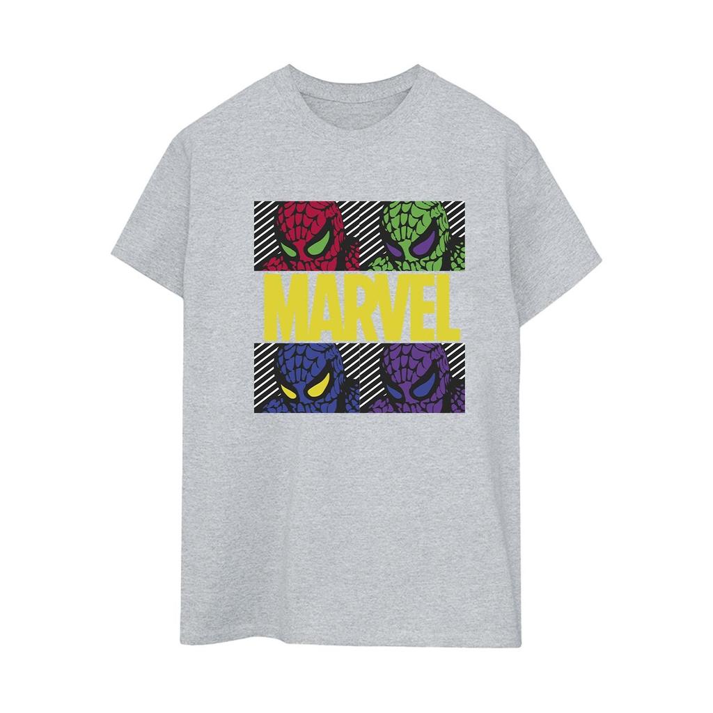 Marvel Womens/Ladies Spider-Man Pop Art Cotton Boyfriend T-Shirt
