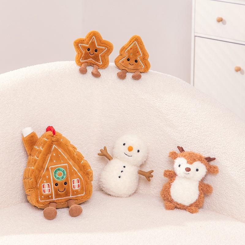 New Christmas Product: Fun Snowman and Elk Plush Doll Decorative Ornaments