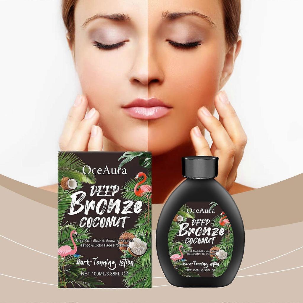 Coconut Black Lotion, Summer Free Tanning Bronzer Wheat Moisturizing Even Skin Toner