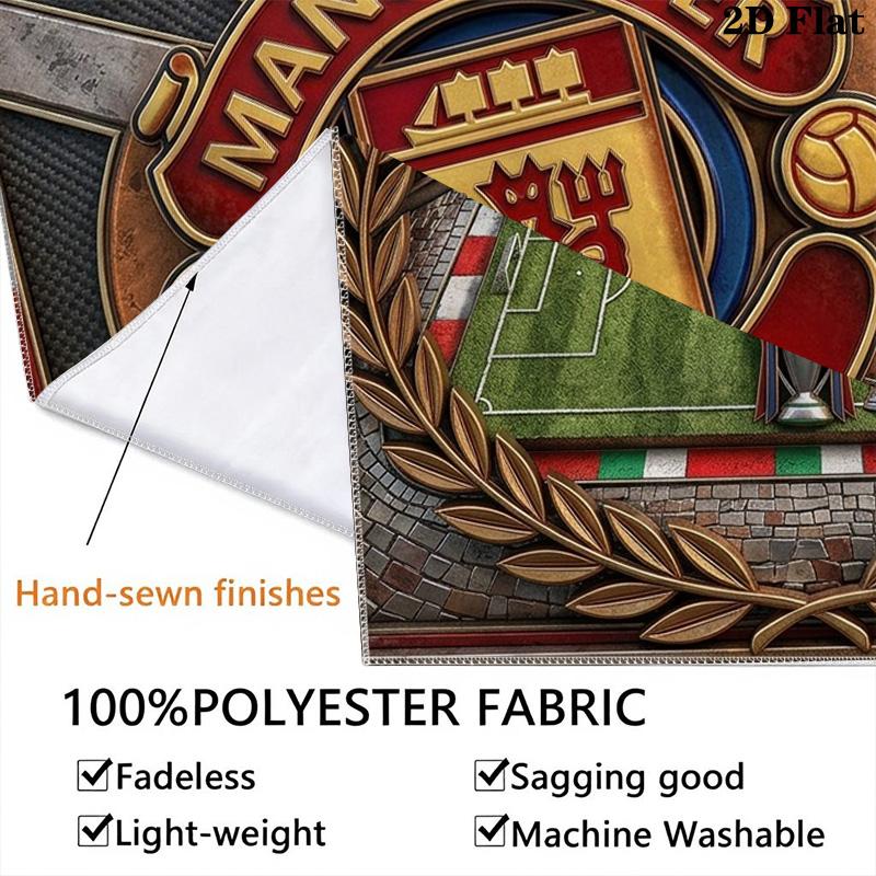 Manchester Crest Pride Tradition Threepiece Set 1 Duvet Cover 2 Pillowcase Without Core Christmas Birthday Gift Bedding Set