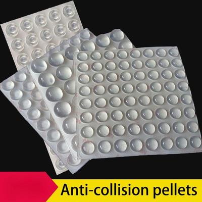 100 Kapseln Silikon-Antikollisionspartikel, Gummi-Stummschaltungsaufkleber, Schalldämpferpuffer, selbstklebendes Anti-Rutsch-Partikel-Antikollisionspad