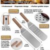 8-piece Bbq accessory kit - professional heavy-duty stainless steel Bbq spatula - ideal choice for iron plate grill, grill, and grill