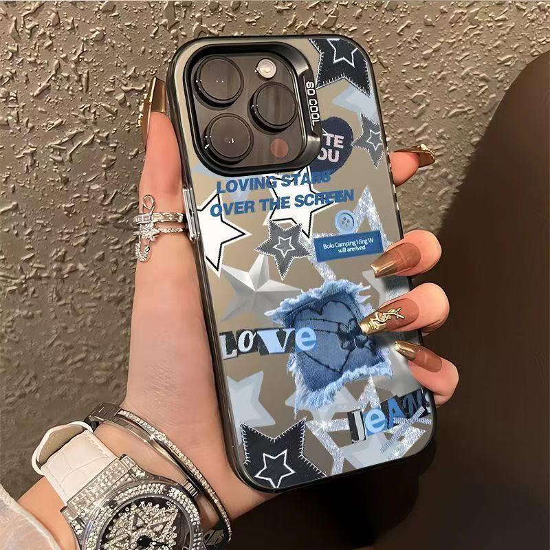

Star Cross Shell for iPhone 15 Pro Max, 14, 13, and XS 13 Pro чёрный/серебряный