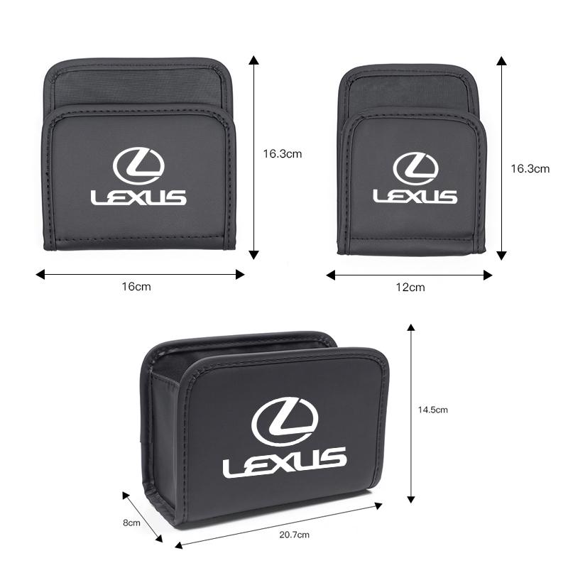 lexus Car Leather Storage Box Sorting Organize Bag Accessories For Lexus F SPORT ES RX NX LS UX LM LX GX LC RZ IS CT GS RC HS SC