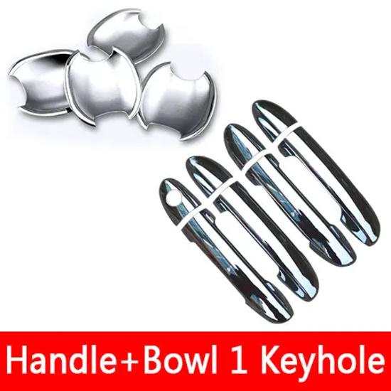 For KIA Spectra 2004-2009 Cerato Chrome Trim Exterior Door Handle Covers 2005 2006 2007 2008 Accessories Stickers Car Styling