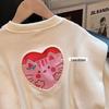 Girls' Cartoon Letter Two-Piece Set: Cute and Stylish Spring/Autumn Top & Pants for Kids