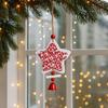 Decorative Christmas Bells Pendants Heart Shape Star Car Ornament  Outdoor Decor