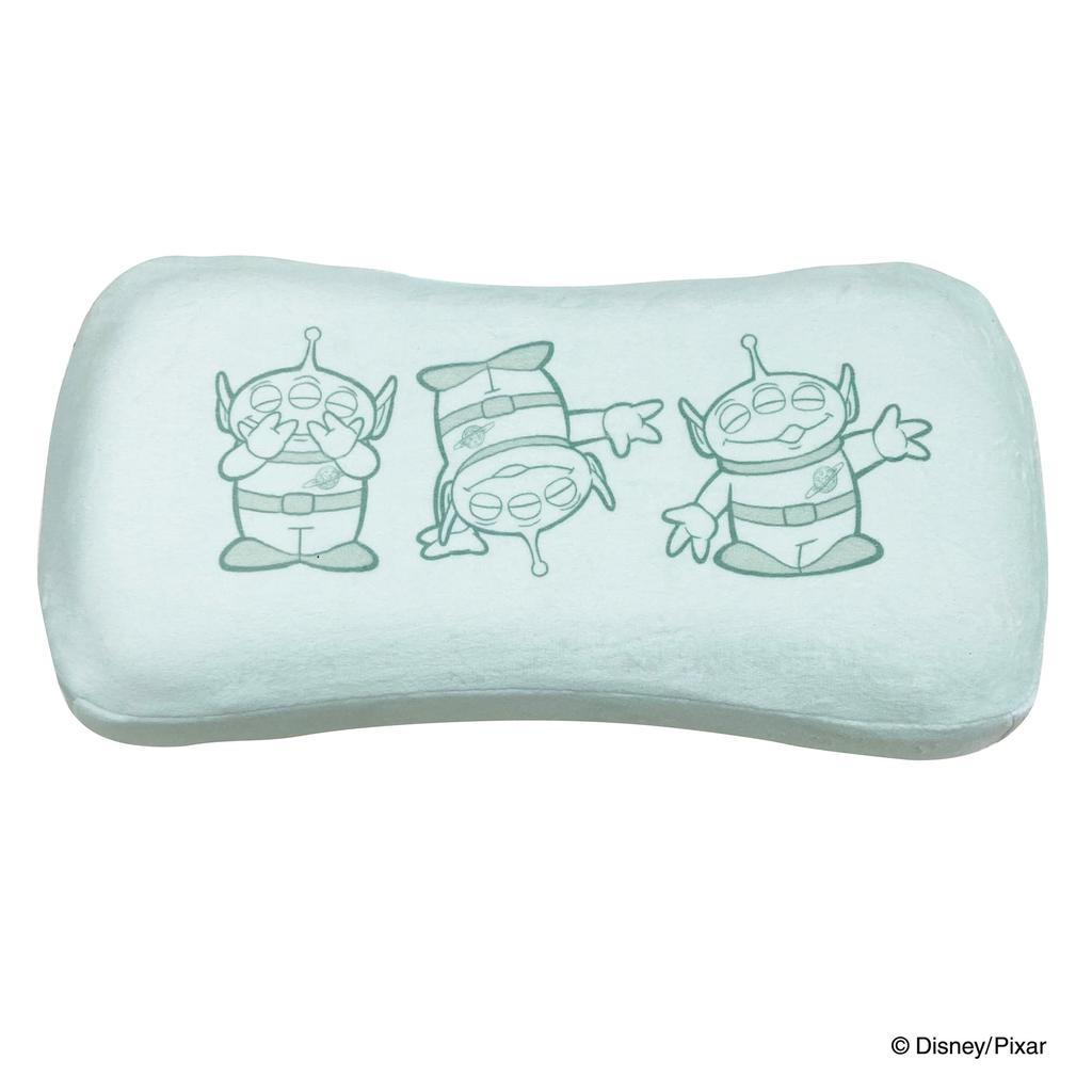 MORIPiLO Morishita Memory Foam Pillow Toy Story Alien 15x31cm Waist Support Back Support Plush Cushion Disney Pixar Pastel Green 4621194